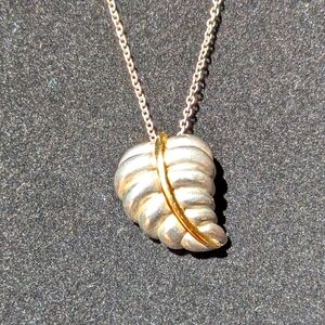 Sterling Silver and 18k Pendant and chain